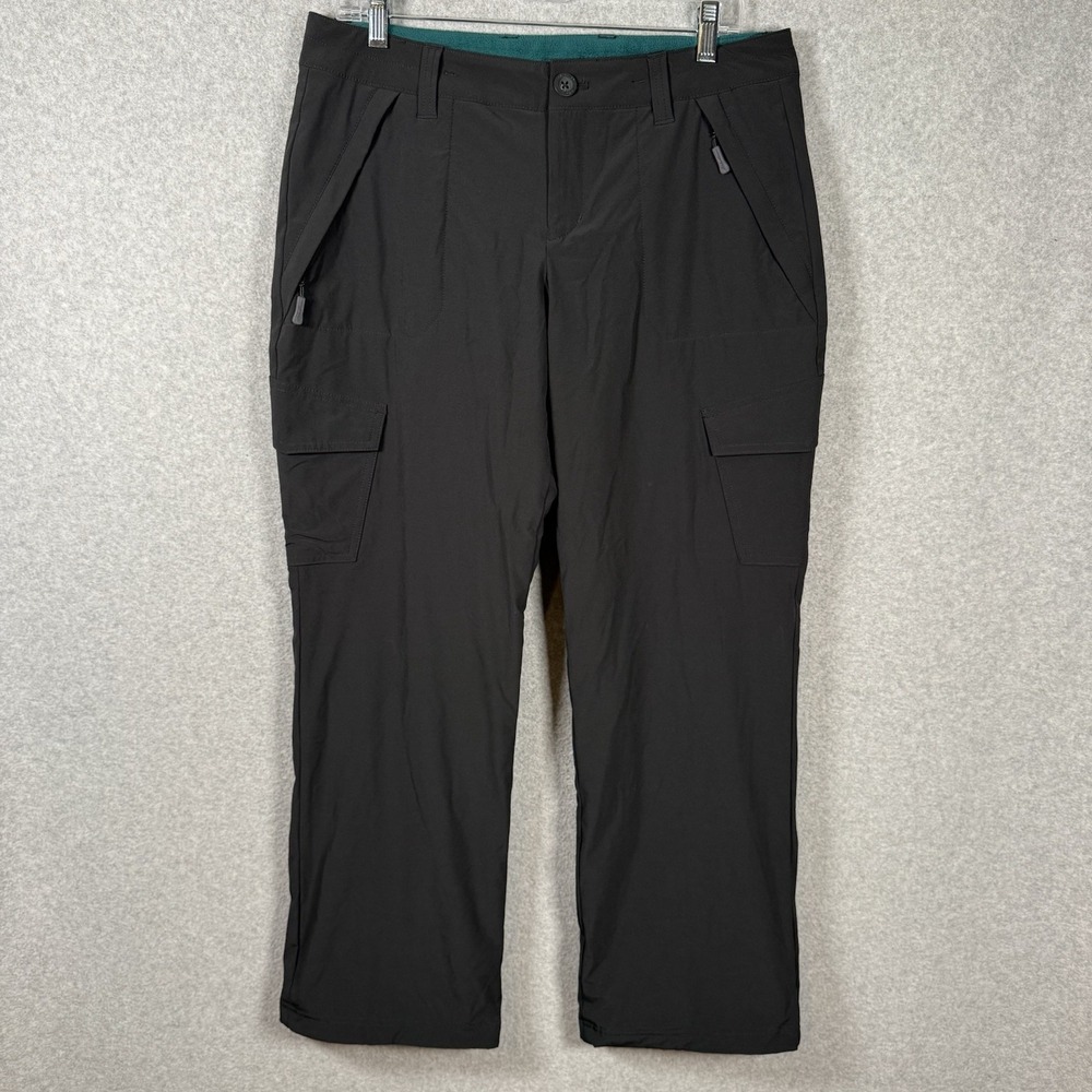 Eddie Bauer Pants Womens 10 Petite Lined Black Hiking Outdoor